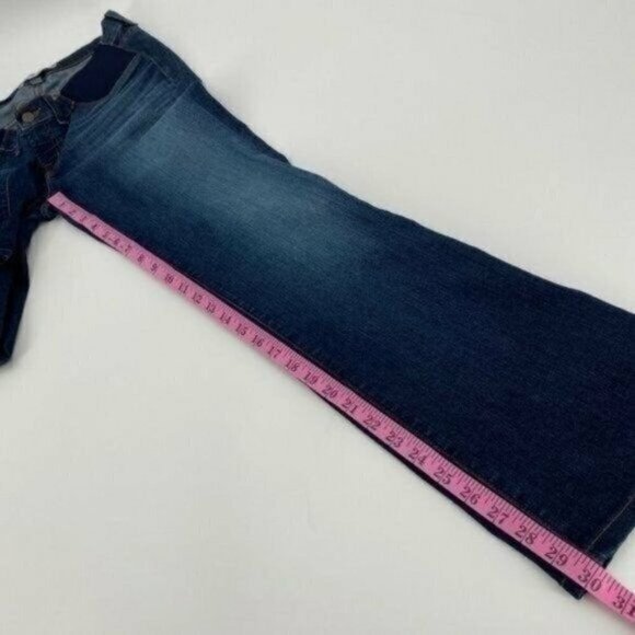 J Brand Mama Maternity Double Elastic Panel Dark Wash Bootcut 28 Jeans - Picture 7 of 12